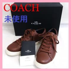 【未使用】 COACH　コーチ　レザースニーカー 10D/43　箱付きのサムネイル