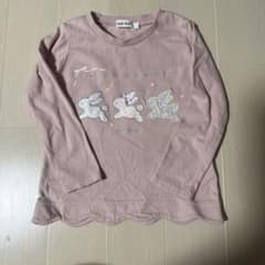 SLAP SLIP 長袖カットソー うさぎ柄 ピンク 100のサムネイル