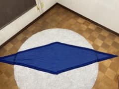 HERMESシルク100% ストール ショール ブルーのサムネイル
