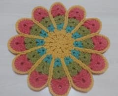 ハンドメイド★花座布団①のサムネイル