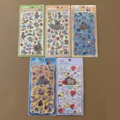 주트 피어 BT21 쁘띠 드롭 스티커 5 장 세트
