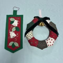 クリスマスリース ＆ オーナメント 2点セットのサムネイル