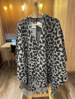 Brooks Brothers カシミヤ混レオパード柄 ポンチョ ケープ - メルカリ
