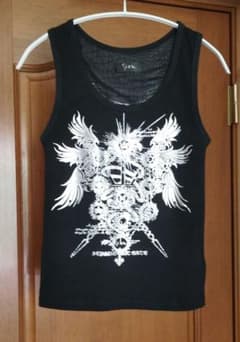 h.NAOTO sixh タンクトップ（シルバー×ブラック×シルバーグレイ