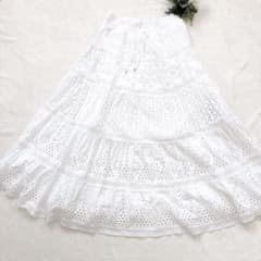 LAUREN RALPH LAUREN カットワークレース ロングスカート M LAUREN RALPH LAUREN カットワークレース ロングスカート M - メルカリ
