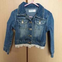 ひふmama♡様専用！デニムジャケット♡レース付きのサムネイル