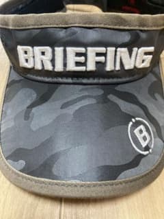 BRIEFING ゴルフ サンバイザー 迷彩柄　ダークグレーのサムネイル