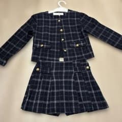 ZARA キッズ ツイード風 セットアップ 120cmのサムネイル