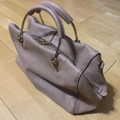 本革 レザー ショルダーバッグ　ベージュのサムネイル