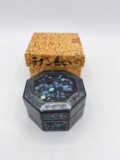 d439 香合 八角 螺鈿 紙箱 茶道具 古物 - メルカリ