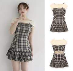andmary Karen check mini dress Mサイズ - メルカリ