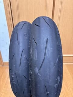ダンロップ　α14 110/150 溝あり　ninja400のサムネイル