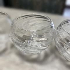 値下げしました！末國清吉　 ガラス製スパイラルボウル３個セットのサムネイル