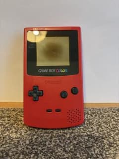 ぎ*う様 Nintendo ゲームボーイカラー 本体 レッド　液晶画面に焼けありのサムネイル