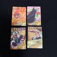 ワンピース ARカードダス 4枚セットエース バギー 白ひげ シャンクス