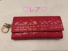 レア⭐︎Christian Dior 長財布 キルティング エナメルピンク - メルカリ