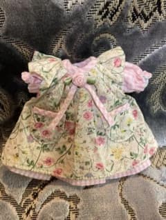 美品TinyBetsyお洋服トナー社正規品ピンクチェックワンピとエプロンドレス