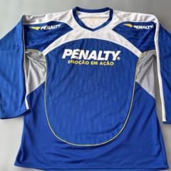 PENALTY プラクティスシャツ ブルー×ホワイトOサイズのサムネイル