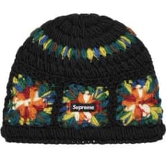 h*u様 Supreme 花柄刺繍 Crochet Beanie m32441767029_1.jpg?1758040503