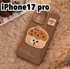 【新品】iPhone 17 Pro ケース カップケーキ 刺繍ワッペンのサムネイル