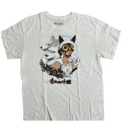 希少】公式 もののけ姫 ヴィンテージTシャツ L スタジオジブリ 白