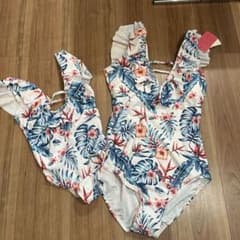 新品未使用品、タグ付き♡ママ、キッズお揃い水着♡のサムネイル