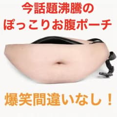 おもしろ「ぽっこりお腹ポーチ」ウエストバッグ 小ネタ OP-02のサムネイル