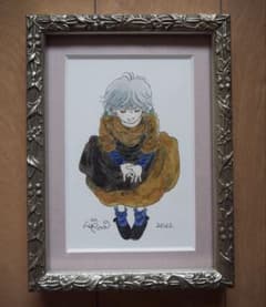 萩岩睦美　再現画　碧穂 枯葉色のおようふく　原画 萩岩睦美 再現画 碧穂 枯葉色のおようふく 原画 - メルカリ