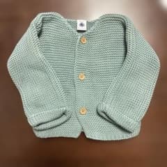 PETIT BATEAU プチバトー カーディガン ガーター編み18m/81cm