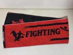 FIGHTING SPIRIT マフラータオル スポーツタオル 赤　日清紡のサムネイル