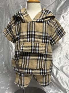 SHEIN セットアップ　チェック柄　パーカーのサムネイル