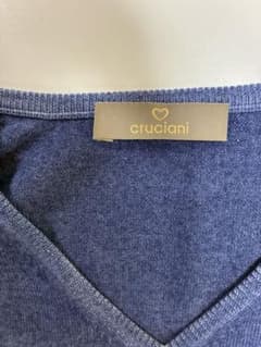 cruciani ニット セーター Vネック オーシャンブルー52 L-XL - メルカリ