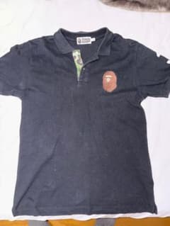 A Bathing Ape Black ポロシャツ - メルカリ