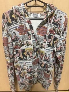 HYSTERIC GLAMOUR 総柄 ジップアップパーカー Sのサムネイル