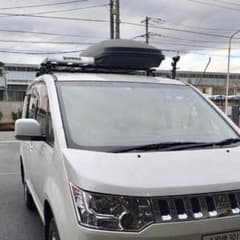三菱 デリカD5 LDA-CV1Wで使用。イノー ルーフボックス/ルーフラック/取り付けバー等全てセット m32490177601_1.jpg?1769991150