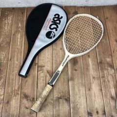 昭和レトロ ケース付 木製 軟式用 ラケット テニスラケット スポーツ