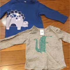ボーダー ロンT 6ー12ヶ月 ２枚セットのサムネイル