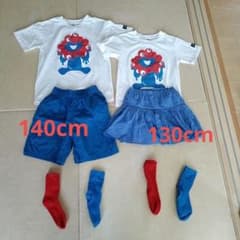 ★とも様専用★ミャクミャク 全身コーデ 130サイズ・140cmセットのサムネイル