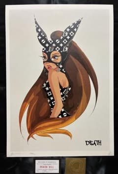 世界限定100枚 DEATH NYC アート ポスター ag01 - メルカリ