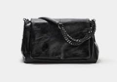ZARA ロックフラップショルダーバッグ ブラックのサムネイル