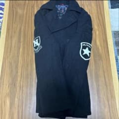TOMMY HILFIGER ダブルブレストコート XL 黒のサムネイル
