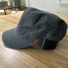 ワークキャップ グレー オレンジ刺繍のサムネイル