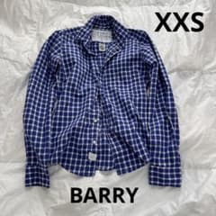 フランク&アイリーンバリーシャツXXS青チェック柄BARRYロンハーマンに