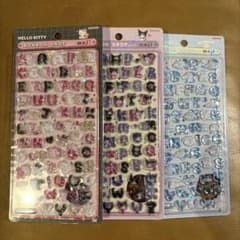 正規品】ボンボンドロップシール サンリオ 文字 新作 moji 3種セット