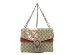 GUCCI GG ブルームズ/スプリームスエードチェーン ショルダーレッド 