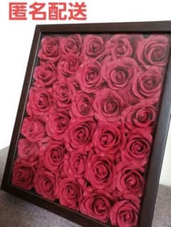 アートボックスフレーム　赤い薔薇　アートフレーム　フラワーボックス