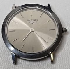LONGINES ロンジン クォーツ シルバー文字盤 不動 リューズ固 - メルカリ