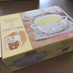 리락쿠마 베이커리 뚜껑이 달린 법랑 냄비