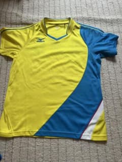 Mizuno バドミントン シャツ イエロー/ブルーのサムネイル
