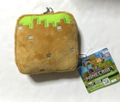 Minecraft マインクラフト リール付きパスケース 草ブロック　ぬいぐるみ